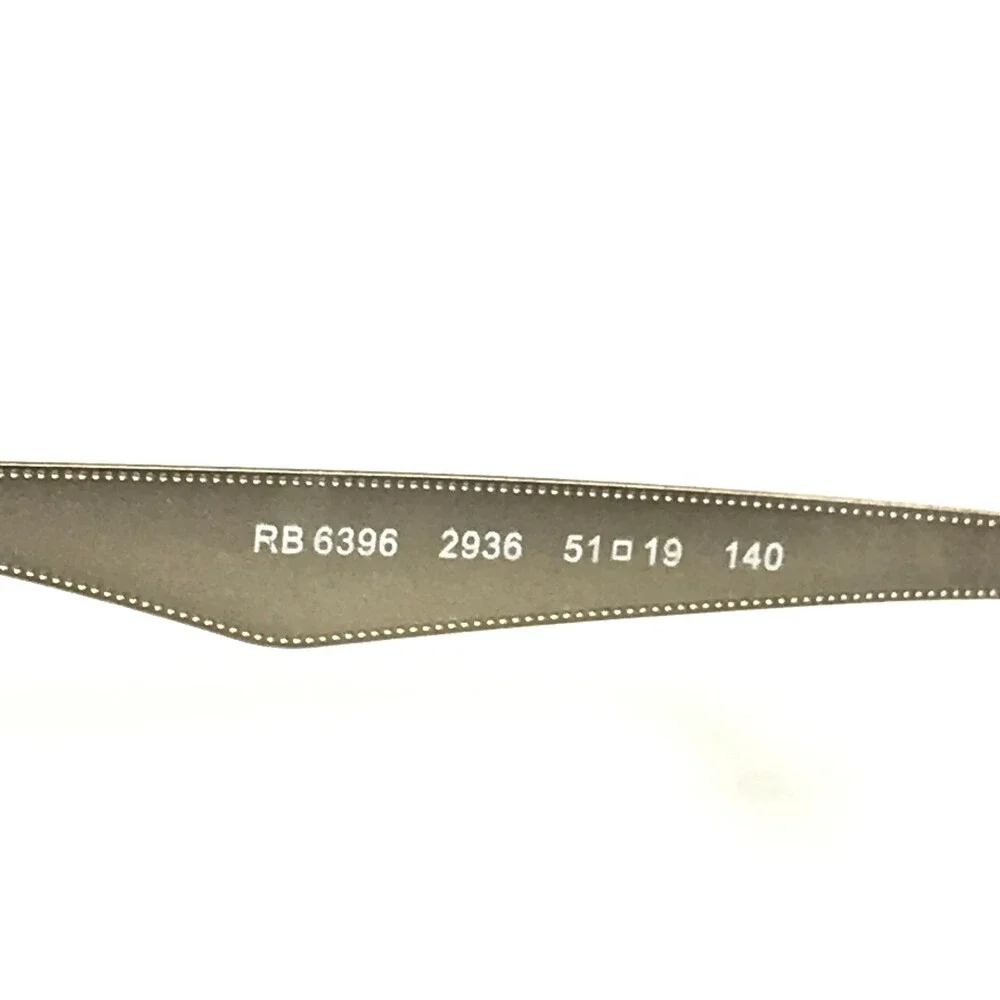 Ray-Ban Eyeglasses Frames RB6396 2936 Clubmaster Polished Clear Silver 51-19-140